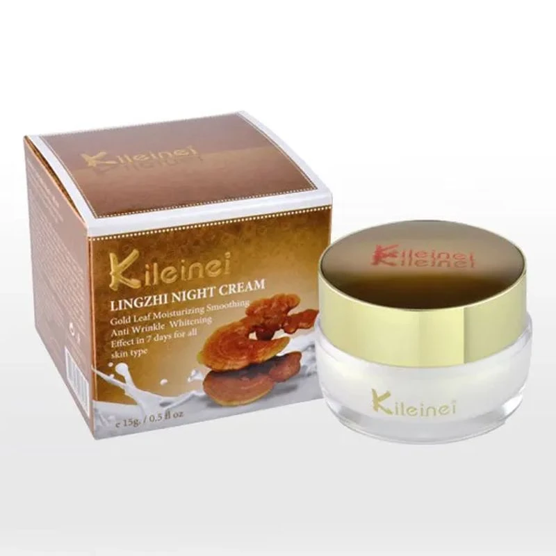 Kileinei®   Lingzhi Night Cream Gold Leaf Moisturizing Smoothing Anti-wrinkle Whitening Effect in 7 days for all skin type